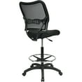 thumbnail image 5 of SPACE Seating Deluxe AirGrid® Back Drafting Chair with Mesh Seat and Adjustable Footring and Nylon Base, 5 of 8