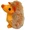 Orange, variant on Mini 4 Inch Hedgehog Dog Toy Cute Cuddly Colorful Super Soft Plush Squeaker (Seller's Choice - Discounted Random Toy)