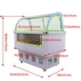 thumbnail image 2 of Ice Cream Showcase 12 Pans Gelato Display Case Refrigerator with LED Light 220V, 2 of 9