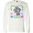 thumbnail image 3 of Inktastic St. Augustine Florida Cute Swimming Manatee Long Sleeve T-Shirt, 3 of 5