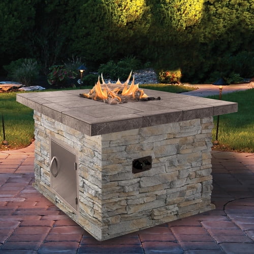 Cal Flame Stone Propane Natural Gas Fire Pit Table Com - Natural Stone Propane Outdoor Fireplace Cal Flame Stone Propane Natural Gas Fire Pit Table Com - Natural Stone Propane Outdoor Fireplace