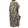 thumbnail image 4 of Tqyyweavej Women Floral Print Kaftan Dresses Plus Free Size Lightweight Beach Cover Up Casual Long Popular Swimsuits Coverups, 4 of 4