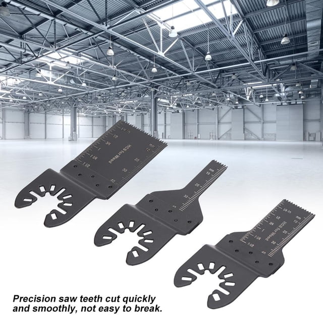 Hojas de Sierra Oscilantes Higoodz 3 Piezas Corte Precisión Metal Madera Plástico