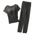 thumbnail image 1 of Birdeem Blouses pour Femmes Ensemble de Vêtements de Maison à Col Rond Manches Courtes avec Coussin de Poitrine et Shorts, 1 of 10