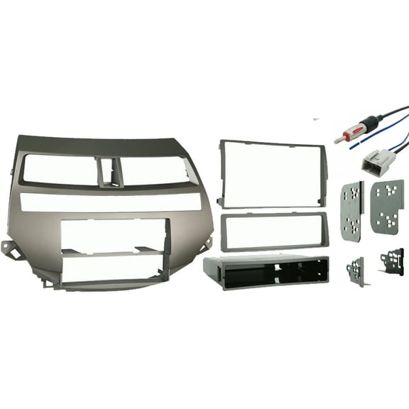 Honda Crosstour 2012 Single or Double DIN Stereo Radio Install Dash Kit Taupe