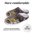 thumbnail image 6 of Yiaed Lilacs Teapot Scenic Painting Print Slippers Fuzzy Warm Cozy Slippers Non Slip House Slippers For Indoor Outdoor Slippers House Slippers-37/38, 6 of 7