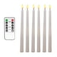 thumbnail image 4 of Velas cónicas parpadeantes sin llama LED 6x11 pulgadas perfecl luz de Control remoto para el hogar amarillo, 4 of 5