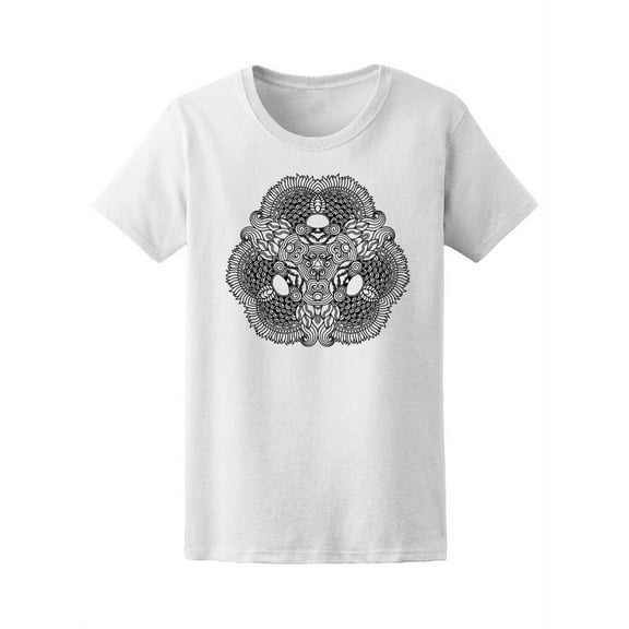 Beautiful Paisley Floral Mandala Tee Women's -Image by Shutterstock