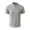 A42-Gray, variant on Kalauyu Stand Collar Half Button Shirts for Men Short Sleeve Vertical Stitch Decor Casual Summer Golf Tops