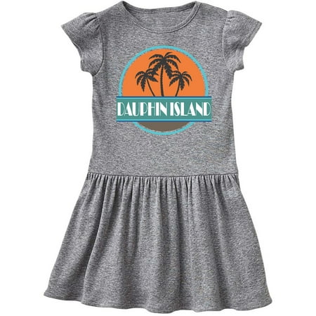 

Inktastic Dauphin Island Alabama Vacation Gift Toddler Girl Dress