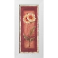 thumbnail image 3 of Pamela Gladding 12x24 White Modern Wood Framed Wall Art Titled - Red Door Gaillardia, 3 of 5