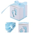 thumbnail image 4 of Fdit 50Pcs Cute Baby Footprint Paper Candy Box Wedding Baby Shower Gift Candy Box,Candy Box, Paper Candy Box, 4 of 10
