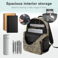 thumbnail image 4 of Yspwyqan Camo Bow Backpack Set for High School, Girls Backpack Set with Lunch Box and Water Bottle Bag, Large Capacity Adjustable Straps Daypack for Teens Hiking, 4 of 7