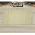 thumbnail image 1 of Fleur De Lis Decorative Rug, Shabby Form Style Damask Pattern with Vintage Geometric Diamond Lines, Quality Carpet for Bedroom Dorm and Living Room, 6 Sizes, Pale Yellow, by Ambesonne, 1 of 1