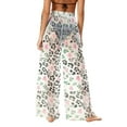 thumbnail image 6 of Women's Chiffon Dress Boho Hawaii Gradient Cover Up Beach Wide Leg Palazzo Pants Elastic Waist Trouser Lightweight Fashion Bathing Wear High-Waisted Tummy Control Long Swimwear Summer Outfits 2026, 6 of 7