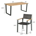 thumbnail image 2 of Gymax Patented 7PCS Patio Garden Dining Set Outdoor Dining Furniture Set w/ Umbrella Hole, 2 of 10