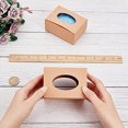 thumbnail image 3 of 30 Packs 4x2.8x1.8 Inch Kraft Oval Window Soap Box Paper Kraft Box for Homemade Soap Party Favor, 3 of 7