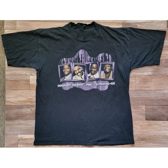 Reprint Rare 1999 Bernie Mac Harvey Kings Of Comedy Shirt Classic Black Unisex S-5XL