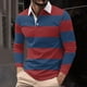 thumbnail image 1 of Blusa y camisa de manga corta con cuello vuelto Camisa casual de manga larga para hombre con cuello de manga corta estampado Top/camisa para hombre, 1 of 5