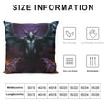 thumbnail image 5 of BANET  Bat Cushion Case Animal Throw Pillow Covers for Sofa Couch Bed Chair Car Decor Happy Halloween Decorative Pillow Case Pillowcase Super Soft Pumpkin Outdoor Pillows Covers Purple 12x12in, 5 of 5