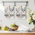 thumbnail image 3 of Chicken Kitchen Towels Set of 2, Vintage Rustic Farmhouse Animals Text Absorbent Dish Towels for Kitchen, Microfiber Hand Towel, Quick Drying Tea Towel for Cleaning Decorative Dishcloths, 3 of 7