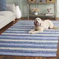 thumbnail image 3 of SAFAVIEH Montauk Marin Striped Cotton Area Rug, Navy/Ivory, 8' x 10', 3 of 11