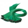 thumbnail image 4 of Fashionable Green Hair Extensions Clip on for Hair Styling Made of Fiber Lightweight, 4 of 4
