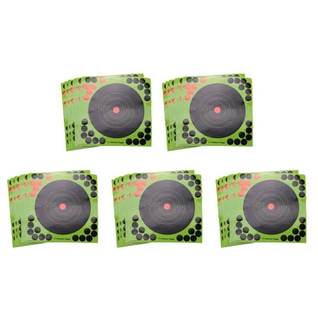 250Pcs/Set Hunting Targets 8x8 Inch Self Adhesive Paper Reactive Splatter Targets Stickers