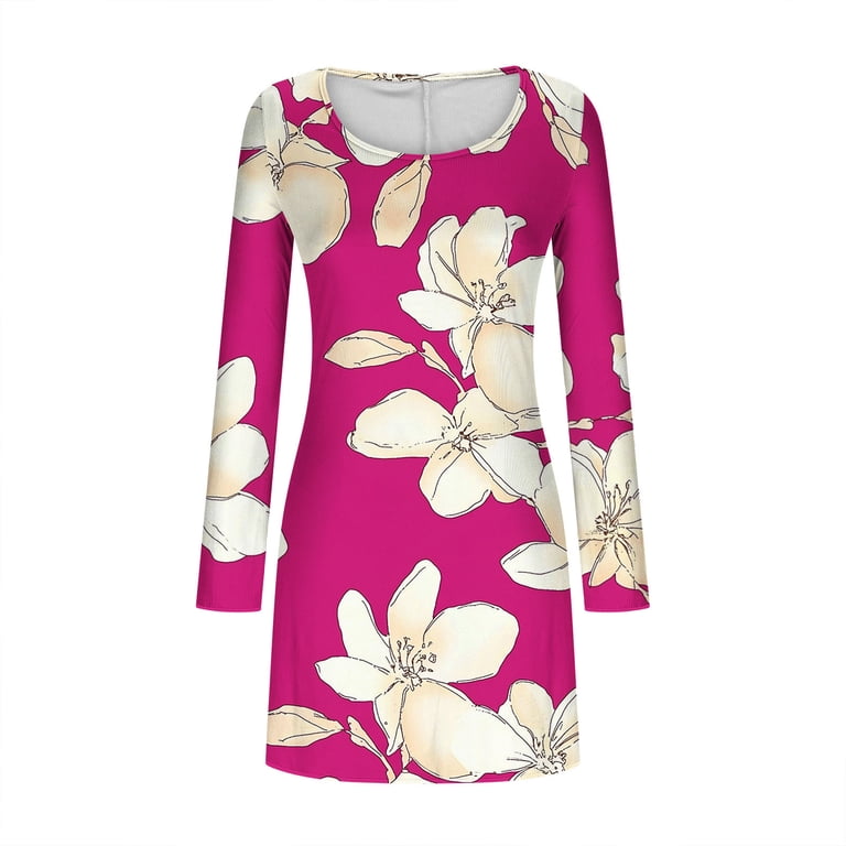 knee length dresses for ladies Destination Open Back Mini Dress Floral Pink