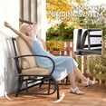 thumbnail image 4 of Outsunny 2-Person Outdoor Glider Chair, Patio Double Rocking Loveseat, 4 of 10