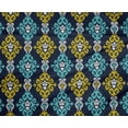 thumbnail image 4 of oneOone Tissu Polyester Lycra Imprimé Ikat Tourbillon au Mètre 56 Pouces de Large, 4 of 4