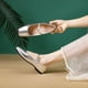 thumbnail image 4 of Zapatos planos Shoes Hee grand Mary Jane Dressy plateados para mujer, 4 of 6