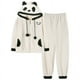 thumbnail image 3 of Pijamas de pareja Otoño e Invierno Polar Coral Hombres y Mujeres Polar Espesado Franela Con Capucha Invierno, 3 of 6