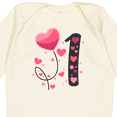 thumbnail image 4 of Inktastic Valentine's Day First Birthday Boys or Girls Long Sleeve Baby Bodysuit, 4 of 5