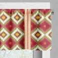 thumbnail image 3 of Ambesonne Boho Window Valance, Oriental Turkish Geometric, 54" X 18", Vermilion and Multicolor, 3 of 5