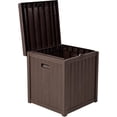 thumbnail image 7 of SOLAURA 51 Gallon Outdoor Deck Box Patio Resin Storage Box with Lockable Lid, Brown, 7 of 7