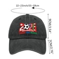 thumbnail image 6 of YiFudd USA CAN MEX Host Country Soccer Fan Cap, Lightweight Soccer Supporter Headwear, Adjustable Baseball Hat for Men&Women,Black, 6 of 6