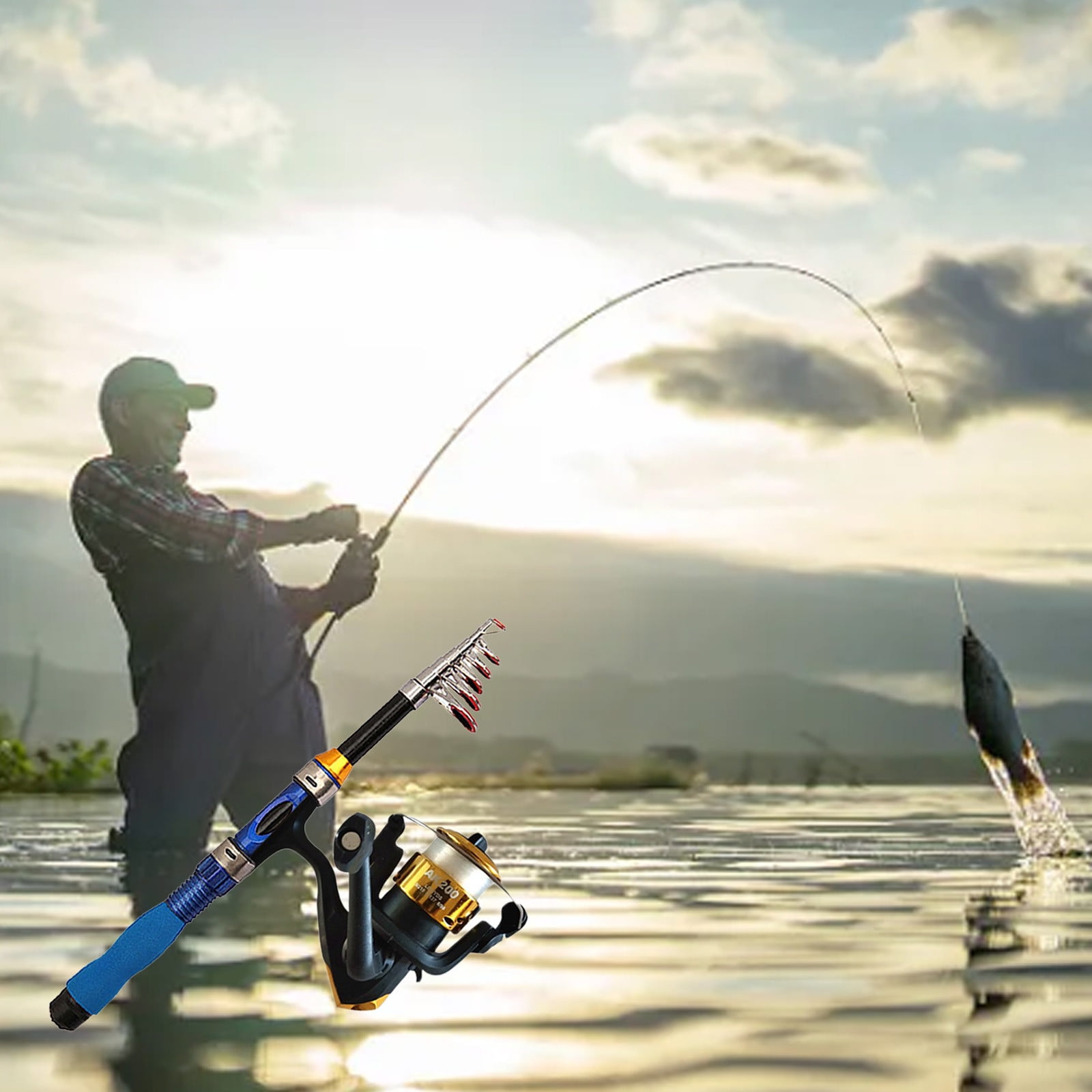 Deals of The Day Clearance! Fishing Rod Set, Telescopic Mini Sea