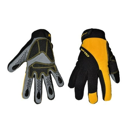 Ford Racing Mechanics Gloves - G & F 1089L Hyper Grip Non-Slip High-Performance Mechanic Work Gloves, Driving Gloves, Large