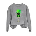 thumbnail image 3 of Wowcloth Women's St. Patrick's Day Print Sweatshirt, Long Sleeve Round Neck Fashion Casual Top for Everyday Wear and Holiday Activities, 3 of 7