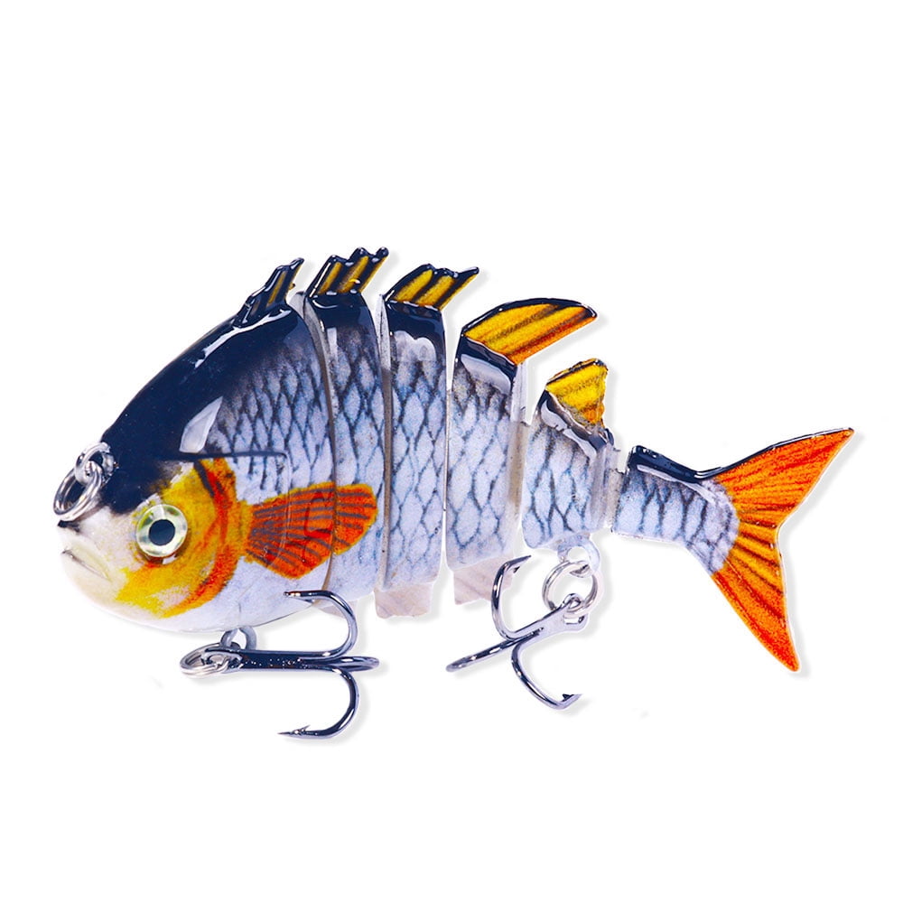 HENGJIA Fishing Lures Multi Jointed Fish Fishing Kits Slow Sinking Lifelike Swimbait Freshwater and Saltwater for Trout Bass Lures,8pcs