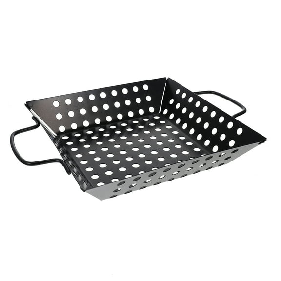 1Pc Barbecue Grill Practical Barbecue Plate Square Grill Tray Outdoor BBQ Tool