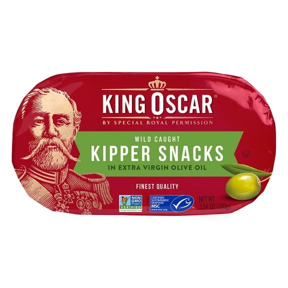 King Oscar Wild Caught Kipper Snacks in Extra Virgin Olive Oil 3.54 oz