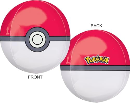 Anagram Birthday Party Supplies 7pc Pikachu Foil Balloon Pokeball Bouquet Decorations