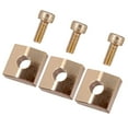 thumbnail image 1 of 3x Golden Electric Guitar Nut Clamp&Screws for Tremolo Bridge, 1 of 5