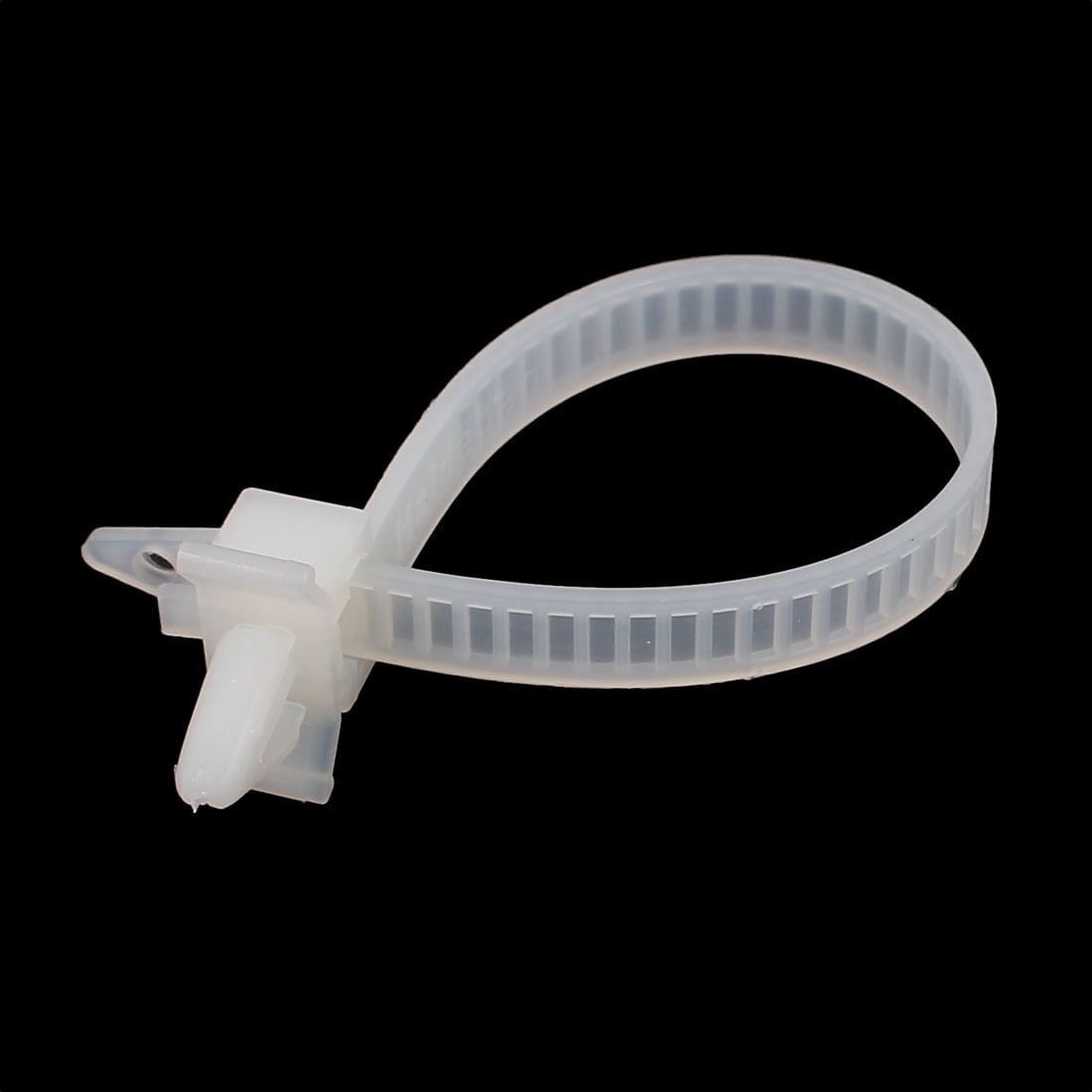 Nylon 15 x 0.8cm Adjustable Push Mount Cable Ties Zip Wire Fasten Beige