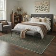 thumbnail image 4 of GENIMO 2'x7' Runner Rug, Machine Washable Non Slip Low Pile Hallway Runner Rug for Kitchen Laundry Room, Art Style, Dusty Teal, 4 of 7