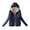 Navy, variant on Winter Saving Womens Winter Coat Puffer Jacket Plus Fleece Cotton Jacket Warm Lamb Fleece Top Coat Sweater Coat