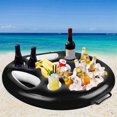 2X Inflatable Floating Drink Holder Float Beer Drinking Cooler Bar Tray