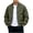(NEW42)Army Green, variant on Trendy Zip Up Baseball Jacket for Men Plus Size Windbreaker Slim Fit Coat Casual Versatile Lightweight Sportswear for Fall